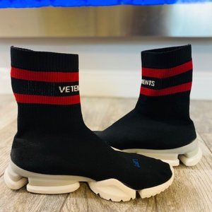 Vetements x Sock Pump High Top Black Sock Runners